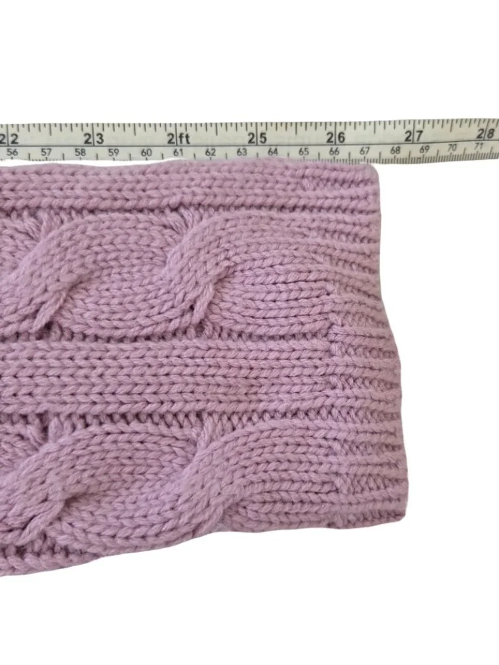 Chadwicks Womens L Cable Knit Cardigan Sweater Pink Cropped Bolero Coquette